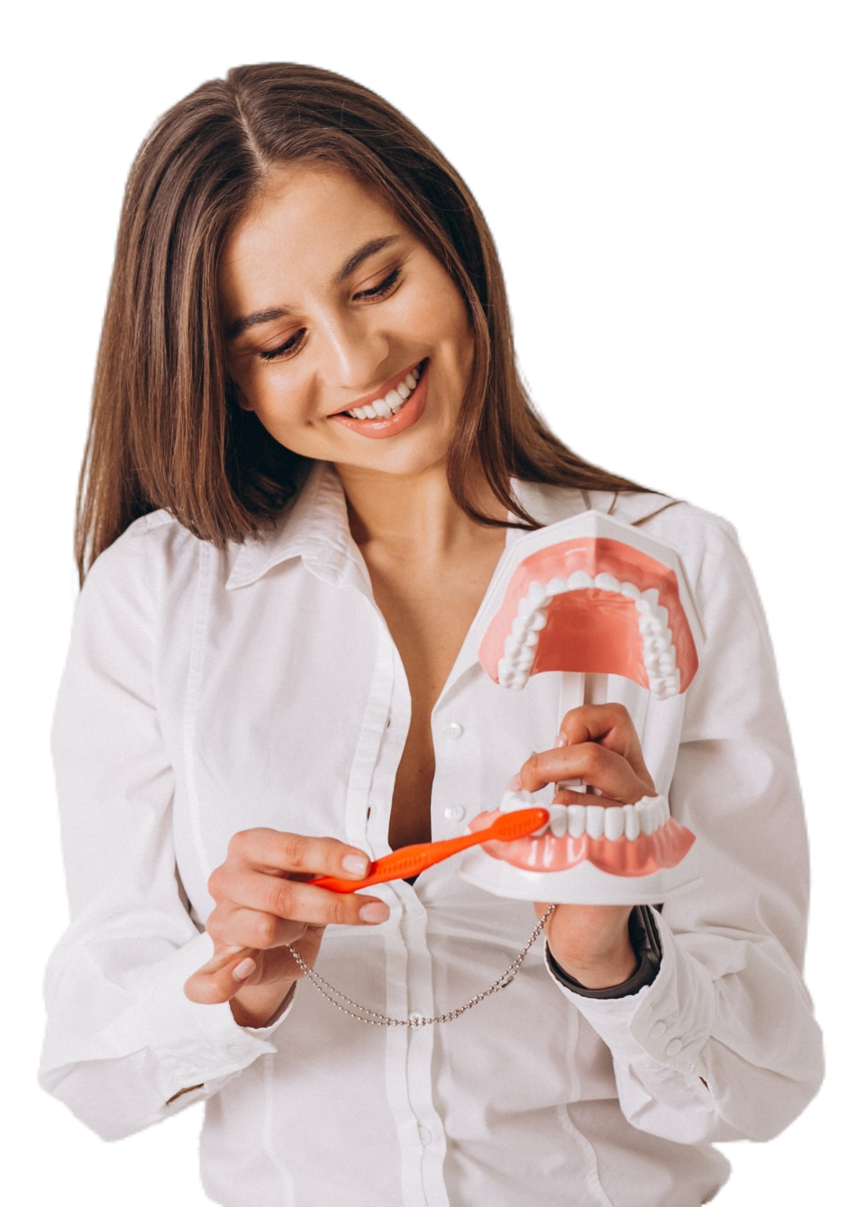 Стоматолог с инструментами